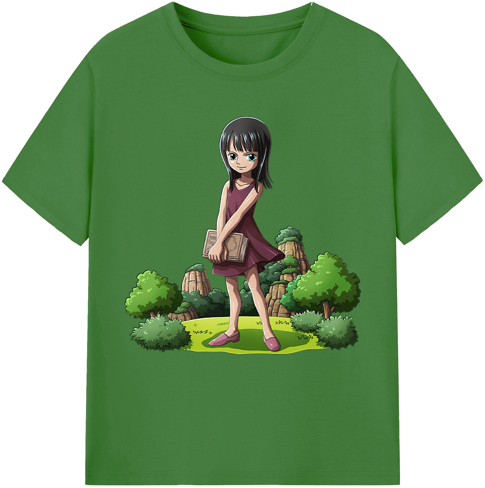 ワンピース ニコ・ロビン ONE PIECE Nico Robin レディースカジュアルプリントTシャツ（綿100％）